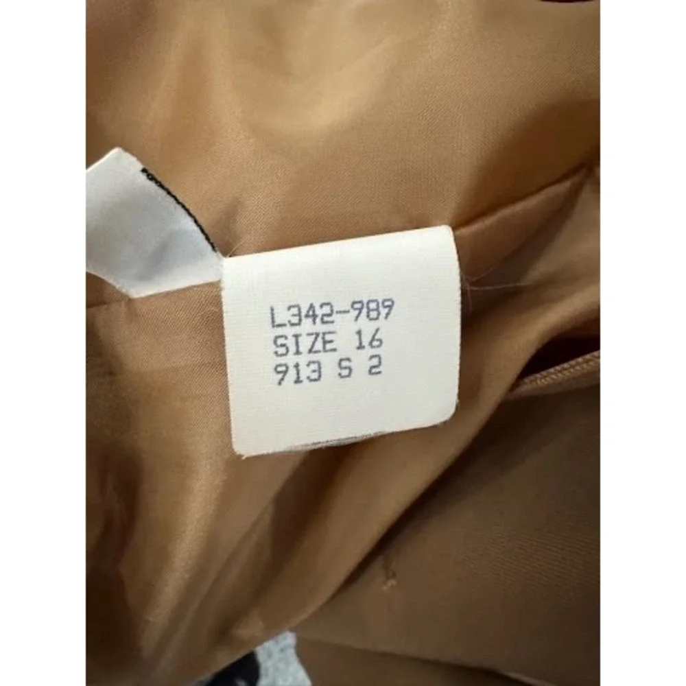 Vintage Pendleton Virgin Wool Blazer Camel Tan Size 16 Made in USA L342-989